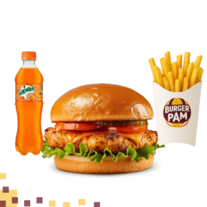 Hamburguesa de pollo sencilla